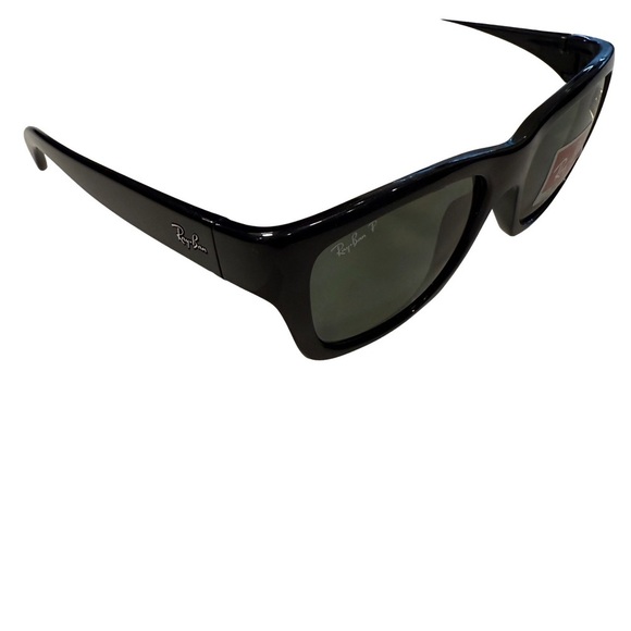 Ray Ban Unisex Sunglasses Polarized RB 4194 601 Black Rim / Green Lenses NWT main image 10